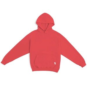 The Pleasing Signature Dyed Hoodie in Jammy Red